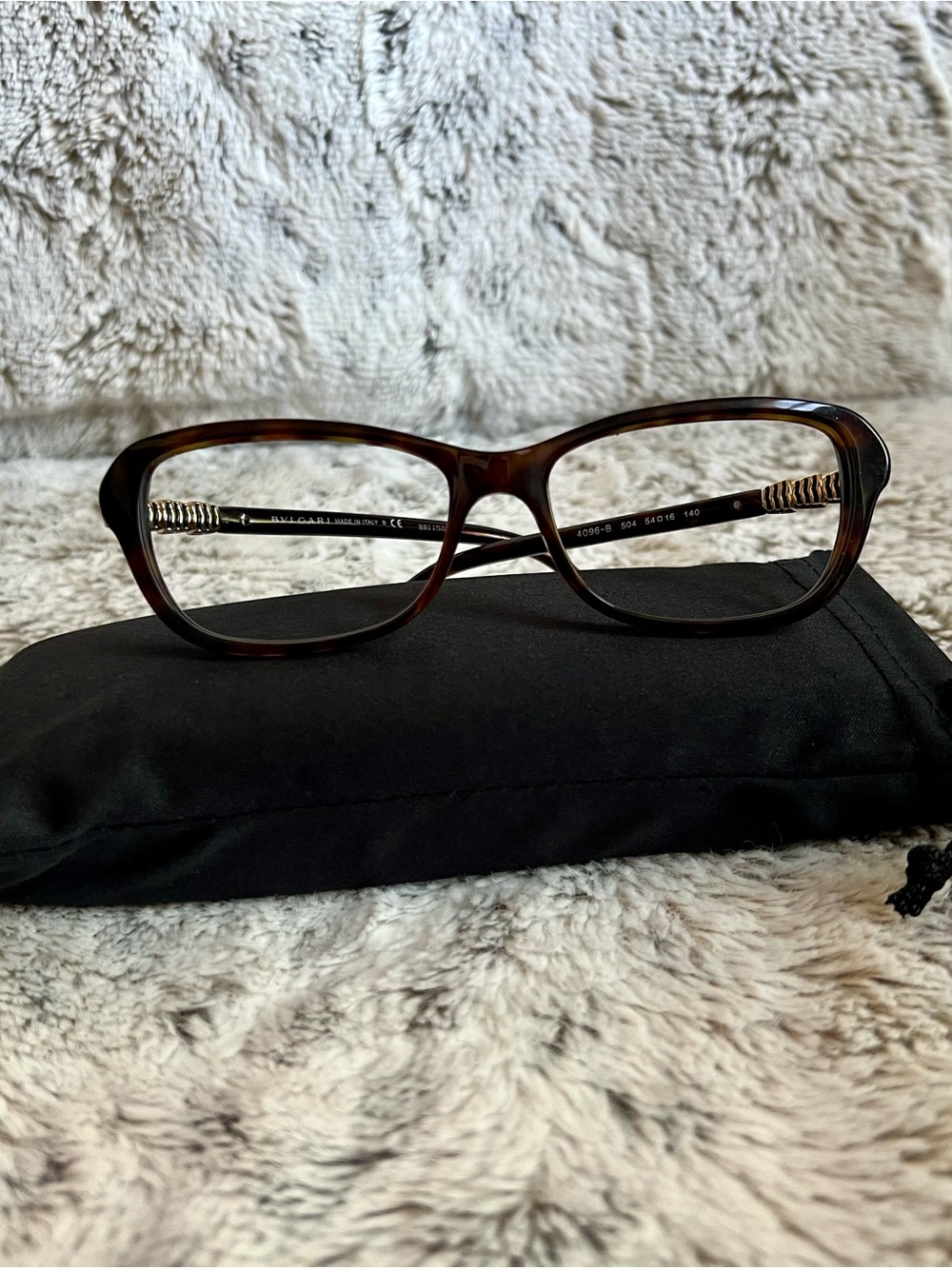Bvlgari Tortoiseshell Women's Eyeglass Frames - Brown